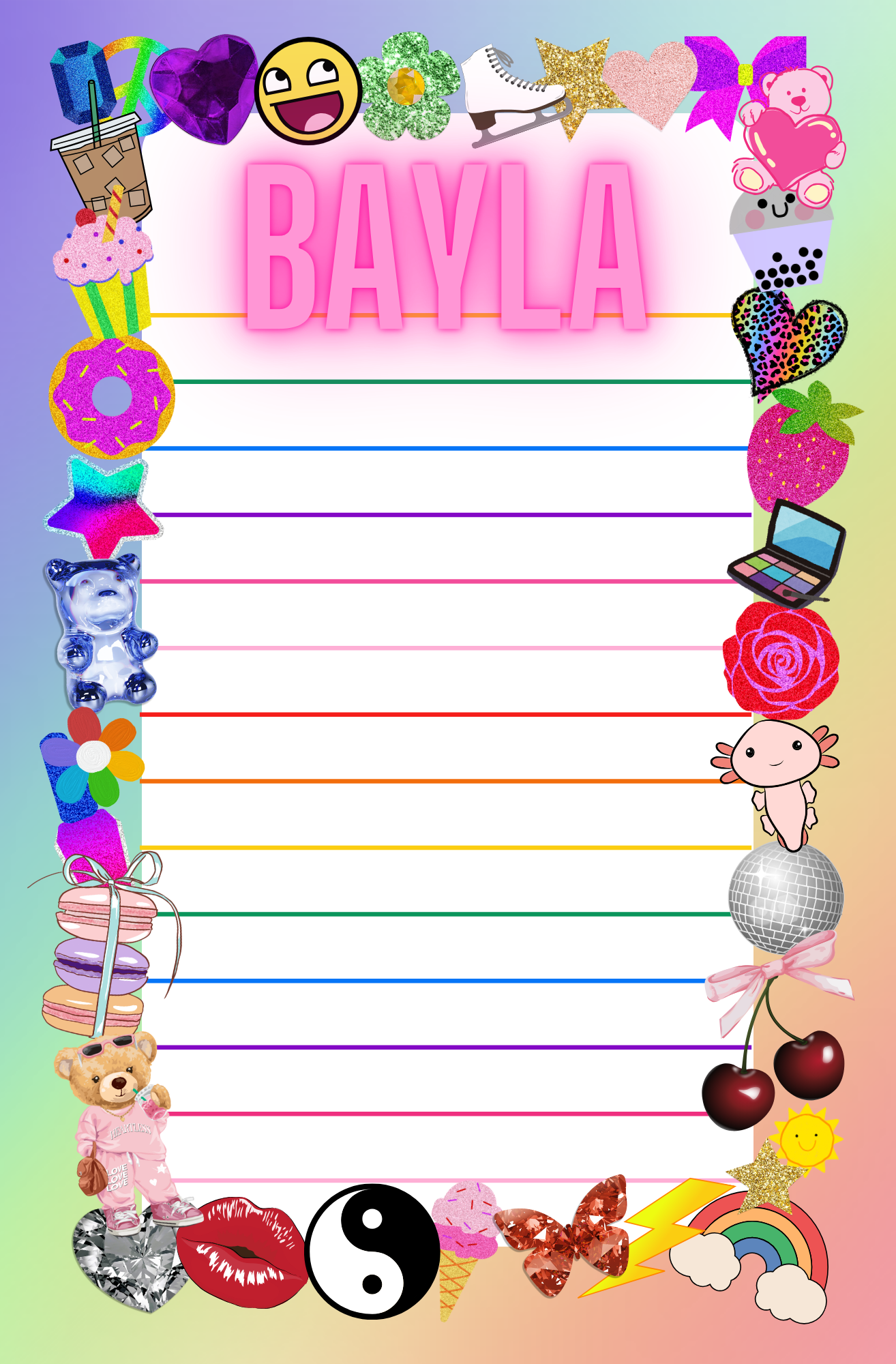 My Favorite Things - Stationery