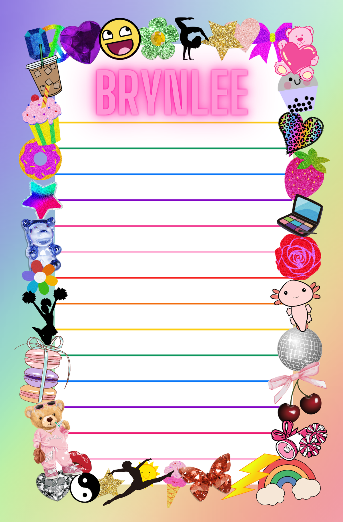 My Favorite Things - Stationery
