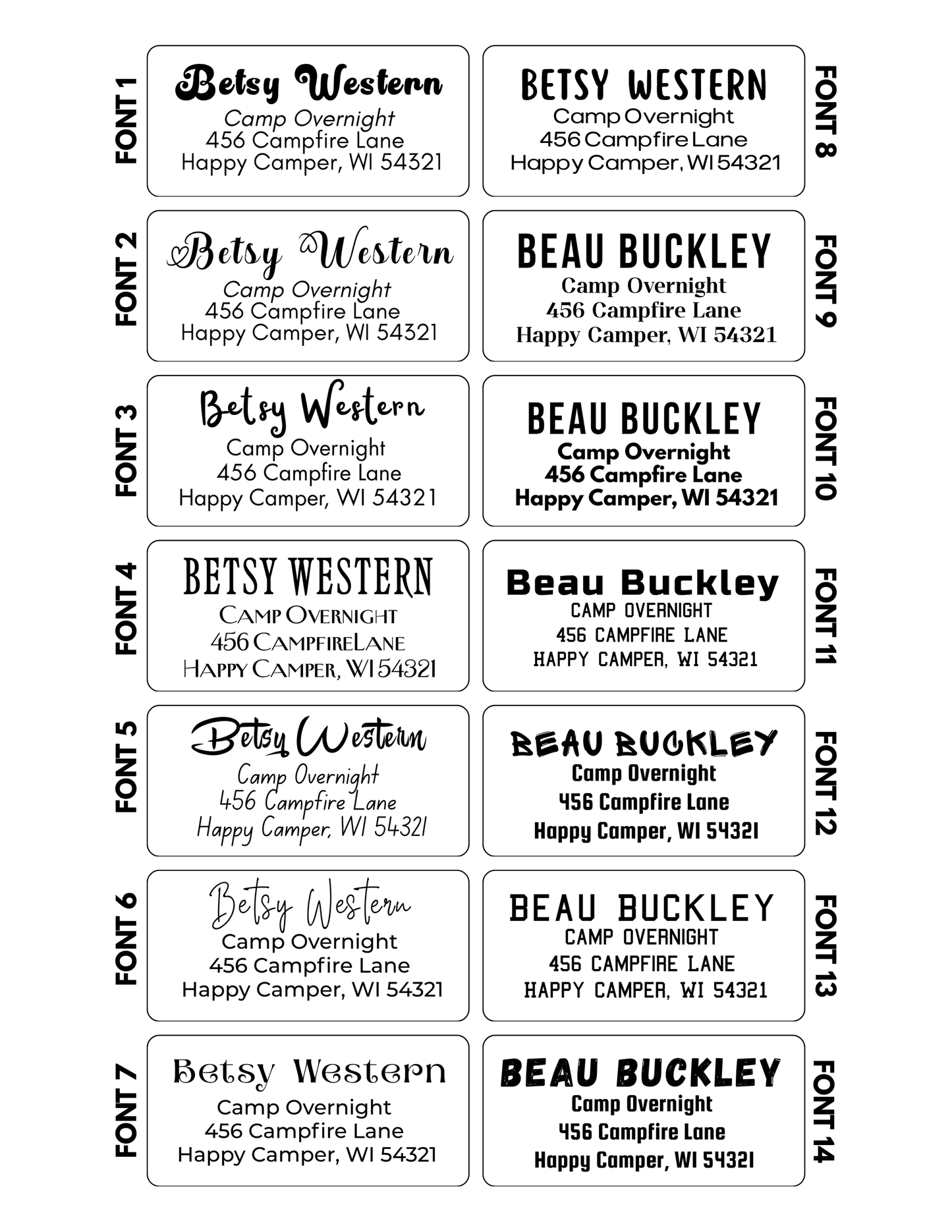 Address Labels