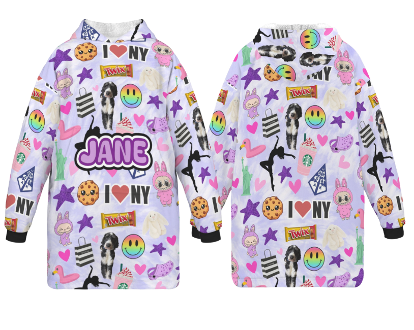 My Favorite Things - Custom Blanket Hoodie