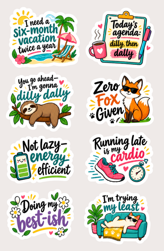 Doing My Best-ish Stickers (Vinyl Sticker Sheet)